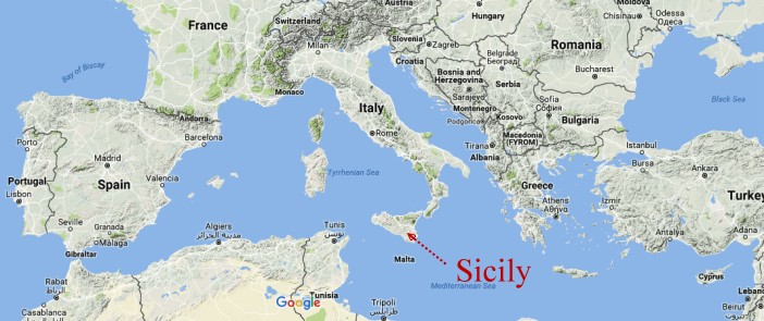Sicily On World Map OPERATION HUSKY, SICILY,